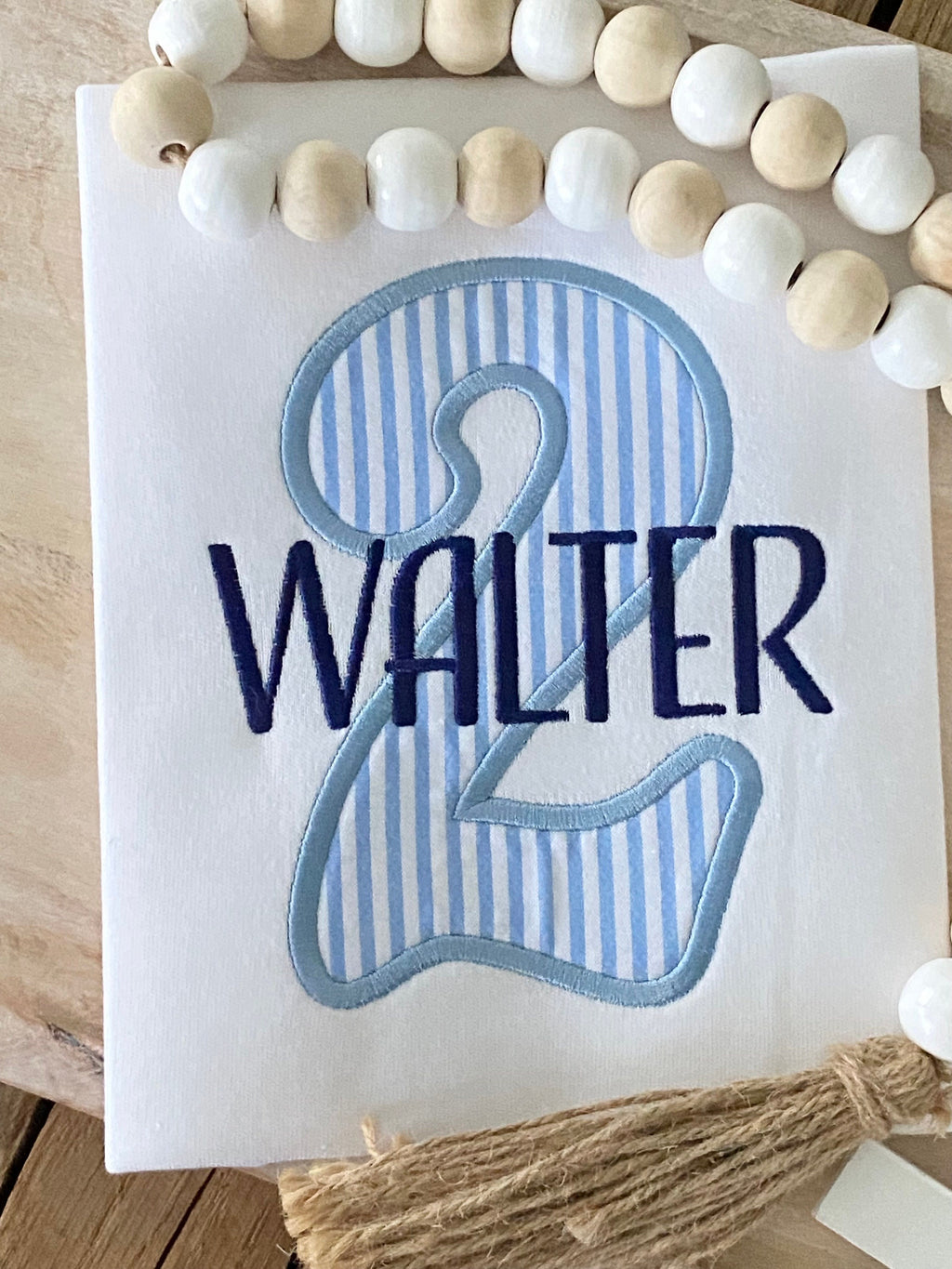 Personalized Seersucker Appliqué Birthday Shirt - Custom Number Shirt