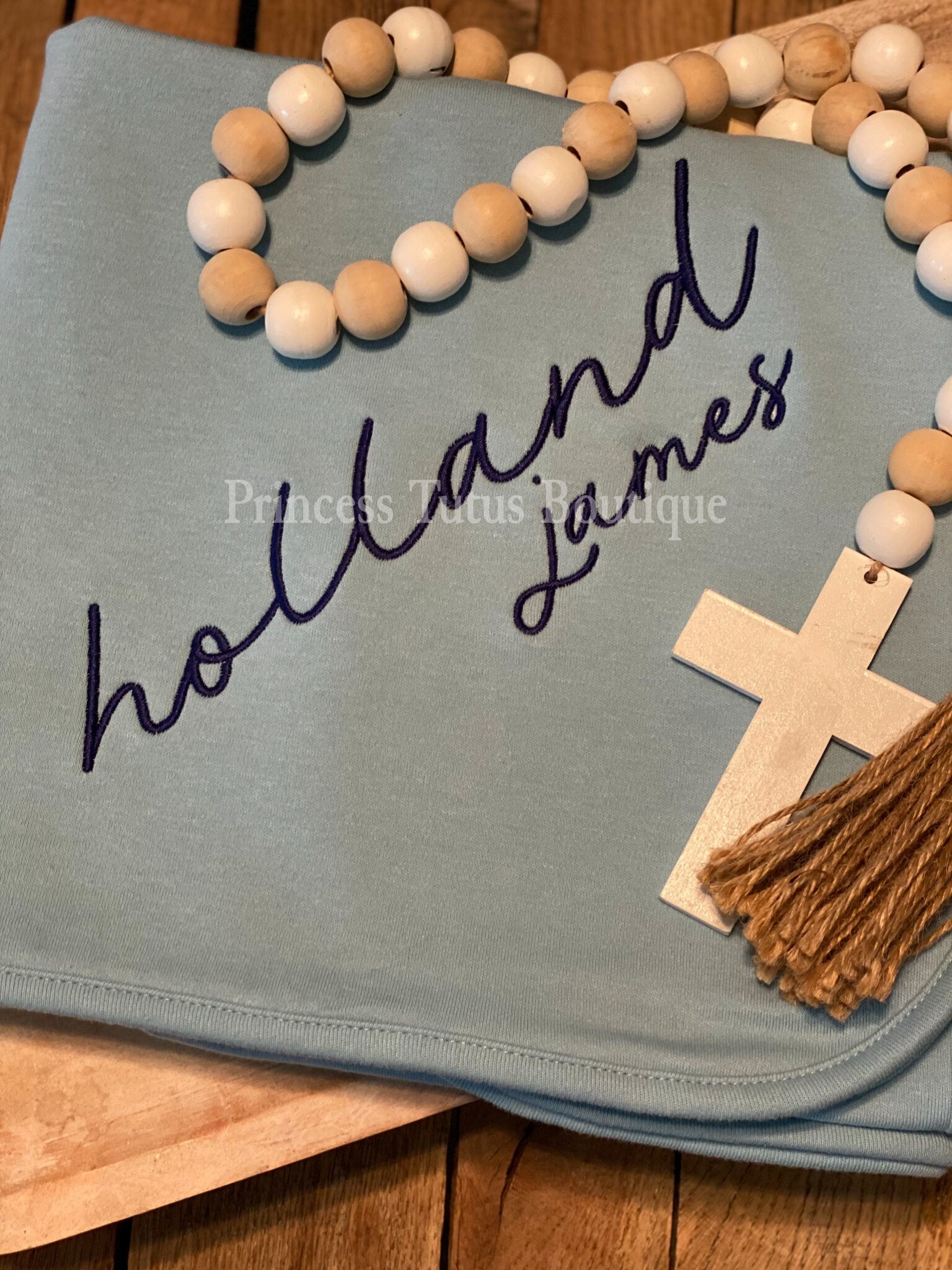 Personalized Baby Blanket with Name | Custom Embroidered Newborn Keepsake Gift | Baby Shower Gift