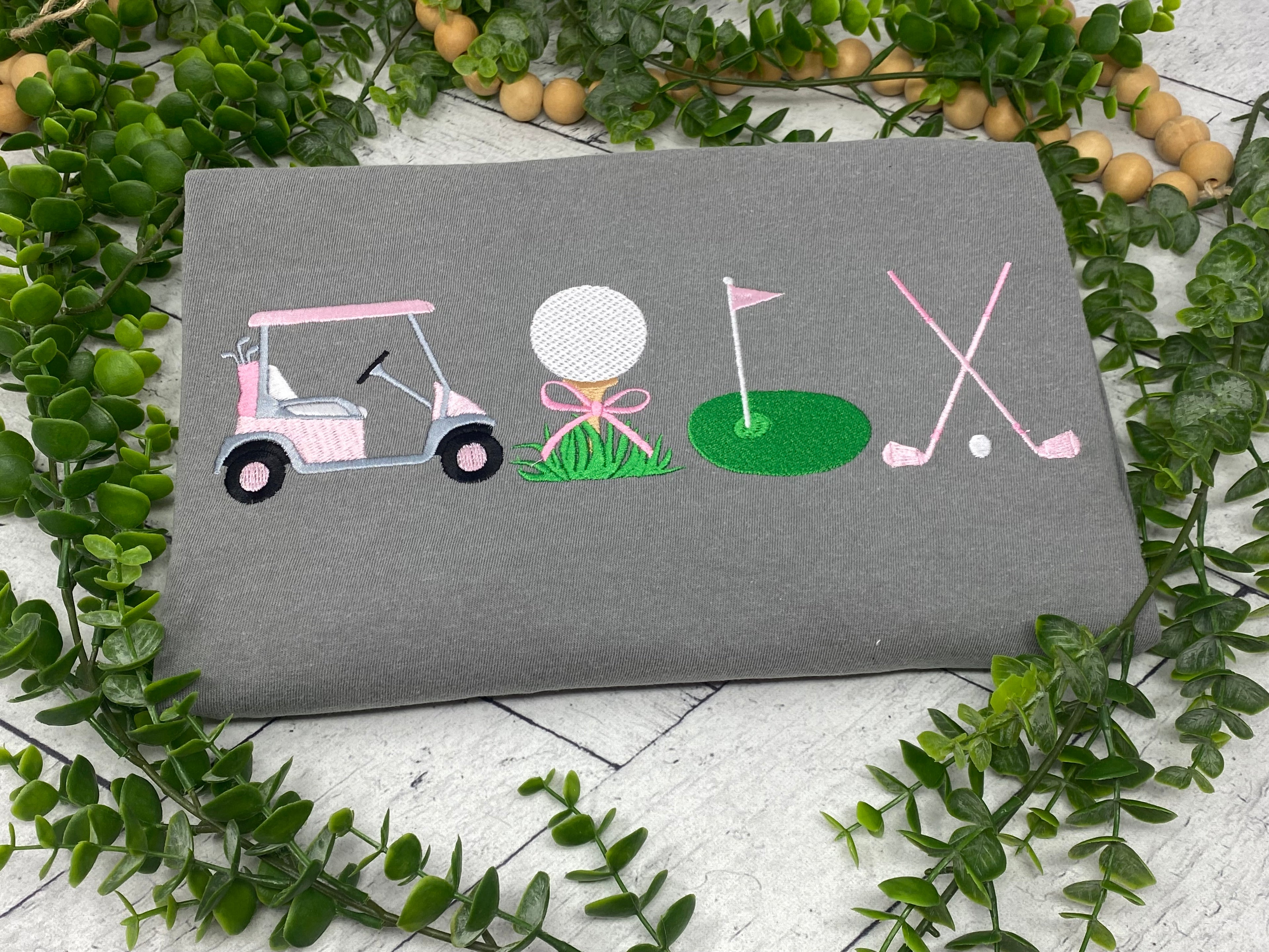 Personalized Golf Shirt Embroidered, Golf Mom Shirt, Golf Lover Gift, Women’s Golf Tee, Cute Golf Outfit, Country Club Shirt, Golf Cart Shirt