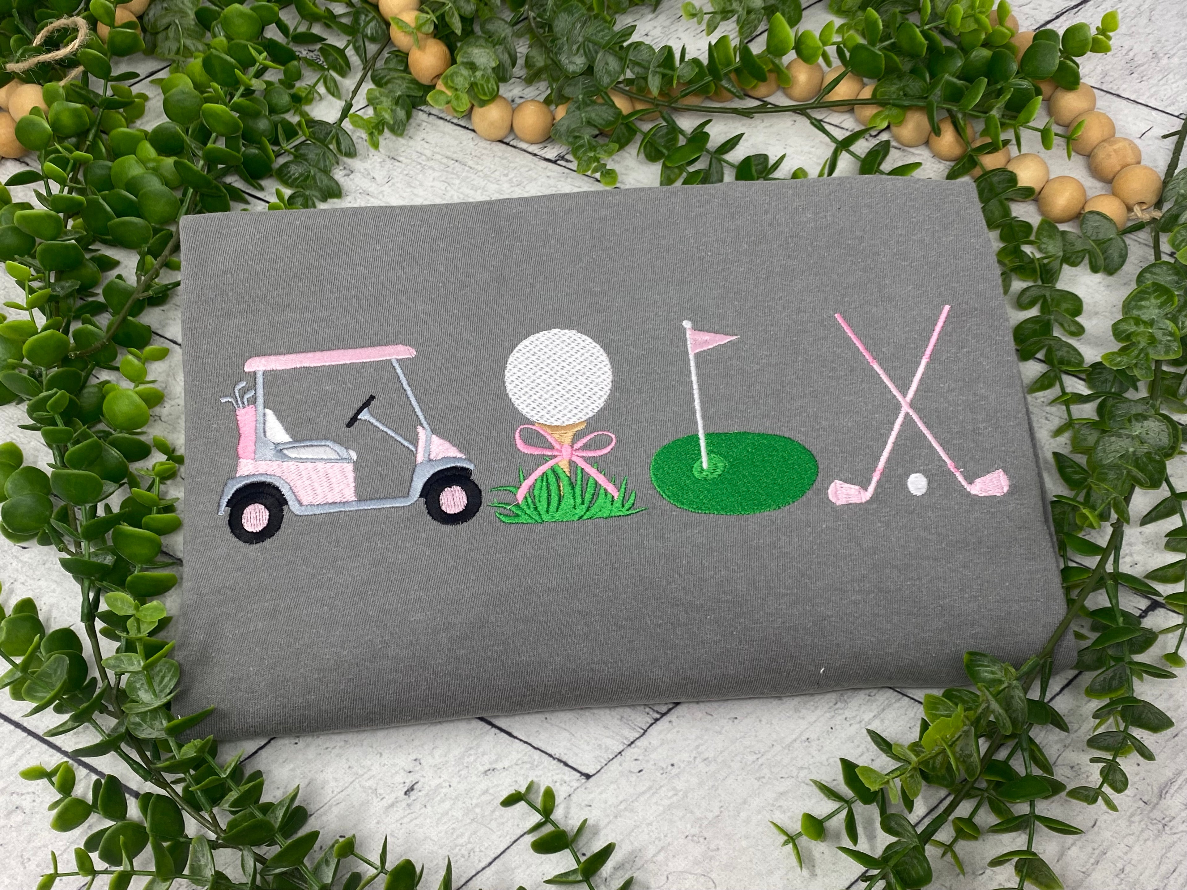 Personalized Golf Shirt Embroidered, Golf Mom Shirt, Golf Lover Gift, Women’s Golf Tee, Cute Golf Outfit, Country Club Shirt, Golf Cart Shirt