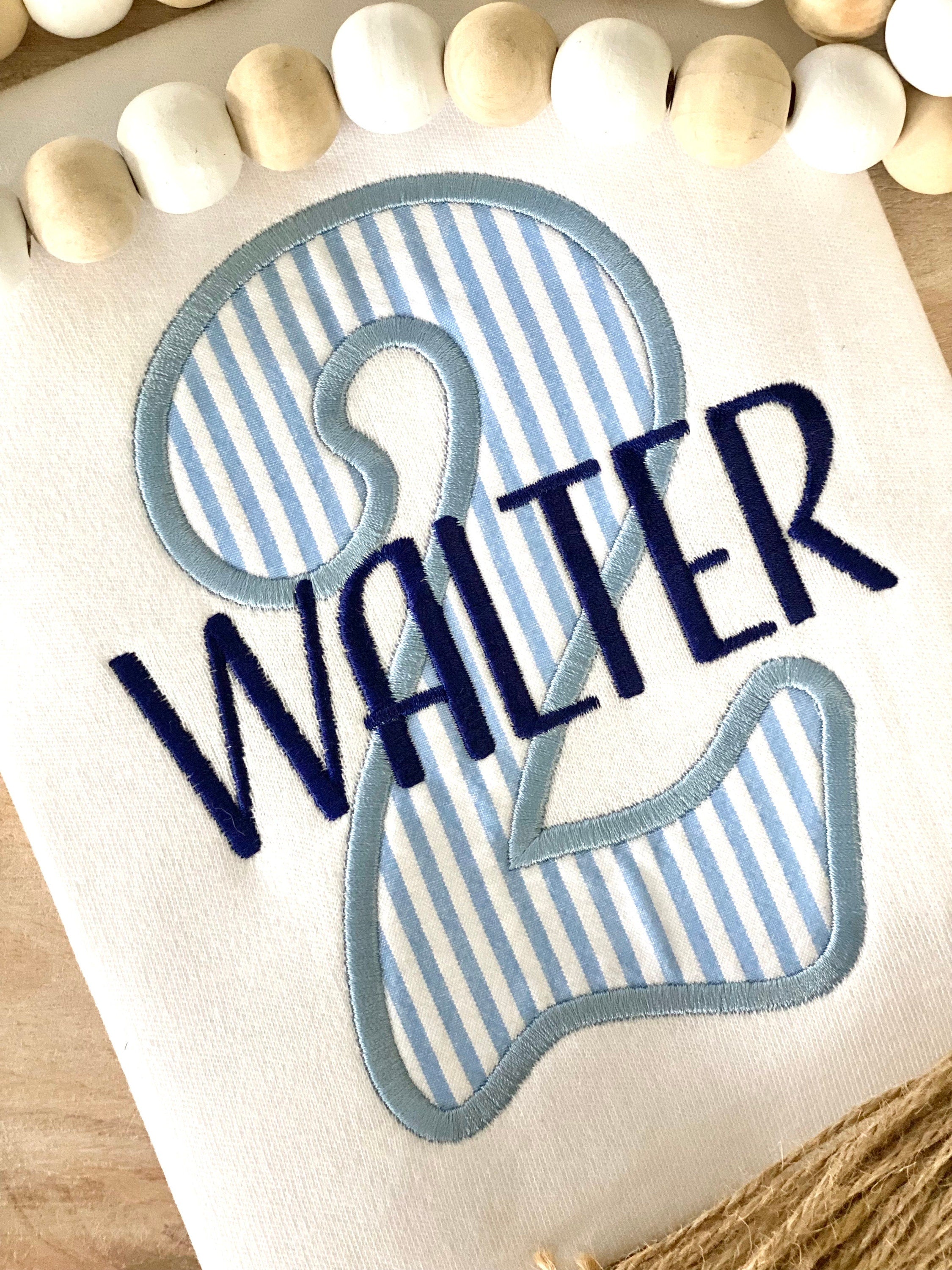 Personalized Seersucker Appliqué Birthday Shirt - Custom Number Shirt