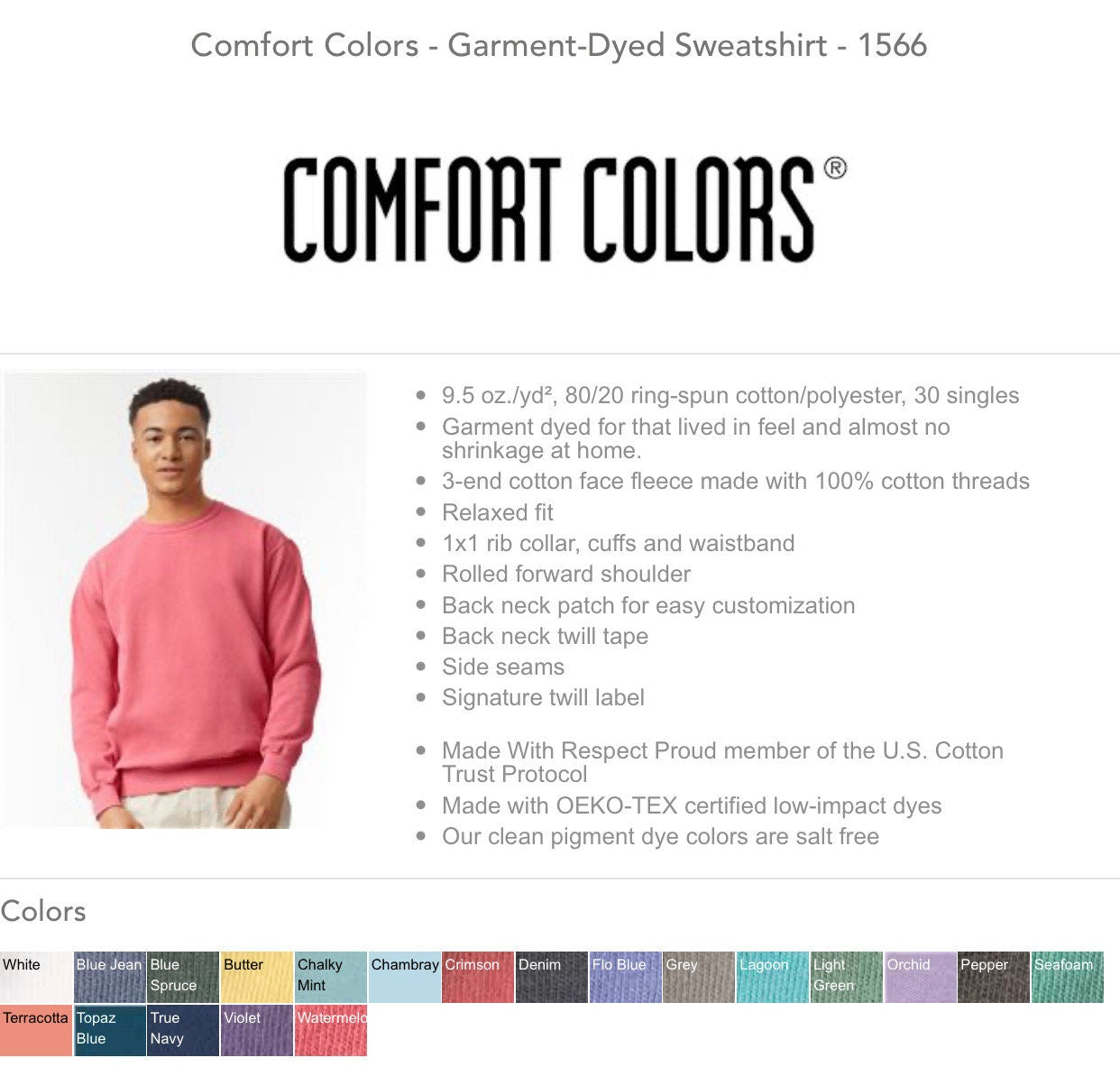 Embroidered Christian Sweatshirt, She Is Strong Comfort Colors Crewneck