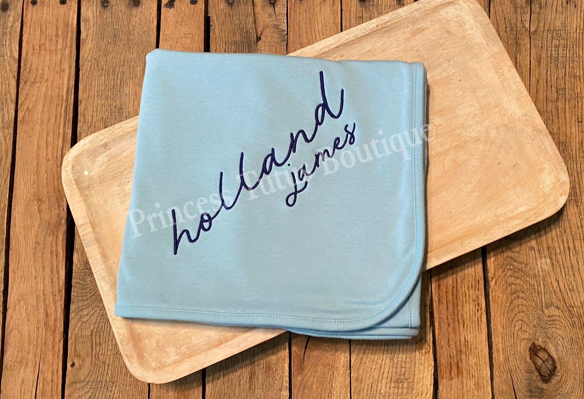Personalized Baby Blanket with Name | Custom Embroidered Newborn Keepsake Gift | Baby Shower Gift