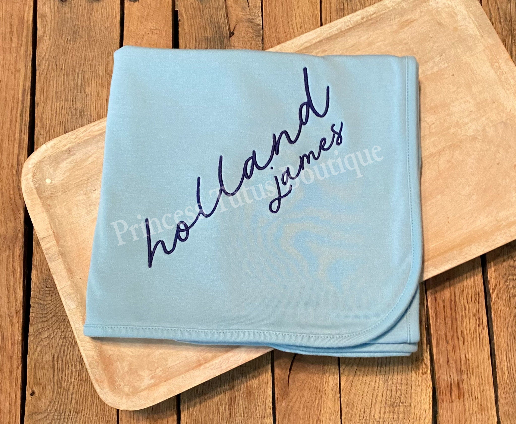 Personalized Baby Blanket with Name | Custom Embroidered Newborn Keepsake Gift | Baby Shower Gift