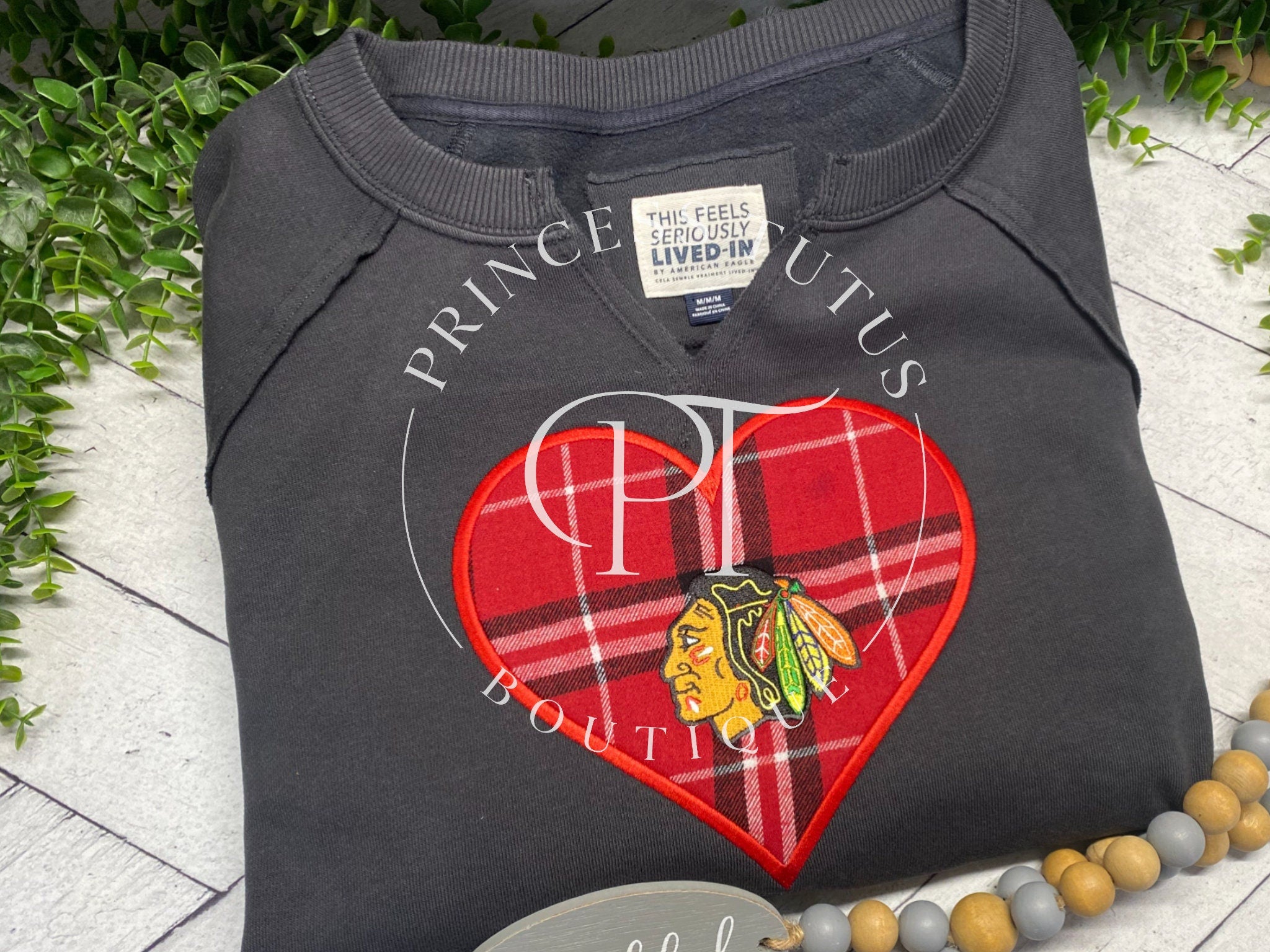 Custom Keepsake Sweatshirt from Baby Clothes | Memorial Heart Appliqué Crewneck